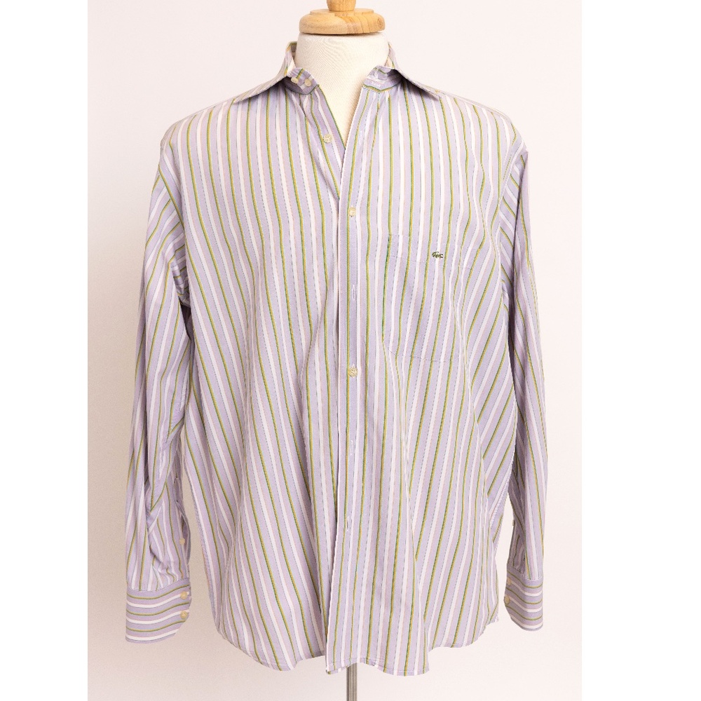Lacoste Lavender Men's Dress Shirt | Size 45 |
